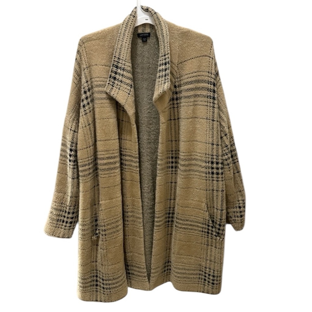 j.Jill Wearever Collection long open front coat sweater size XL